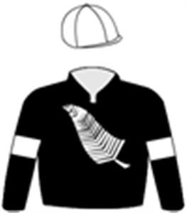 Black, white fernleaf & arm bands & cap