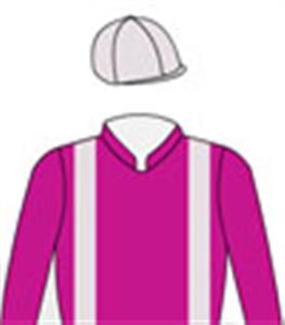 Cerise, french grey braces & cerise cap