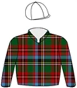 Dress Gordon tartan, white cap