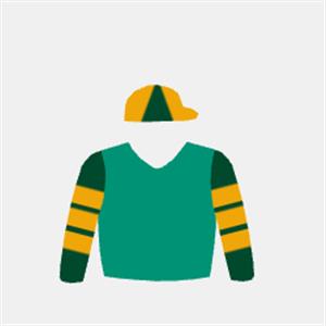 Emerald green, gold hooped sleeves, gold & emerald green quartered cap