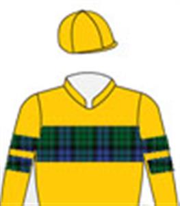Gold, MacCallum tartan band & armbands, gold cap