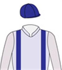 Lavender, french grey sleeves, purple braces & cap