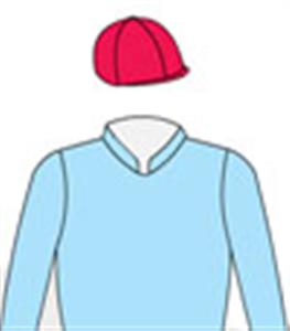 Light blue, red cap