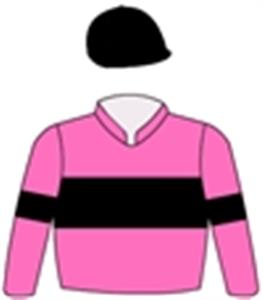 Pink, black band, arm band & cap