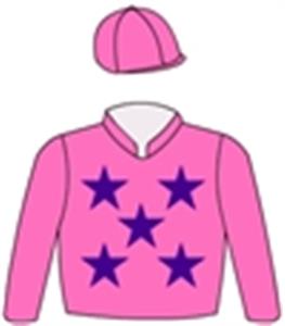 Pink, purple stars, pink cap