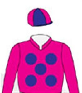 Pink, purple spots (b&f), quartered cap