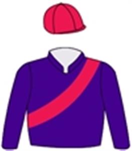 Purple, red sash & cap