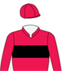 Red, black band, red cap