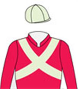 Red, light green crossed sashes & cap