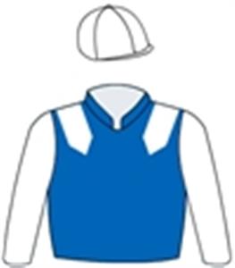 Royal blue, white epaulettes, sleeves & cap