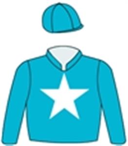 Turquoise, white star, Turquoise sleeves & cap