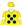 Canary yellow, navy blue spots, white armbands, canary yellow cap