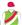 Lime green, red & white sashes & sleeves, red cap