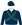 Navy Blue, dark green crossed sashes, navy blue sleeves, navy blue & dark green quartered cap