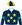 Navy blue, gold stars (b&f), emerald green armbands, navy blue & gold quartered cap
